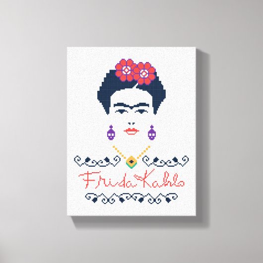 Frida Kahlo | Viva Mexico Canvas Afdruk (Voorkant)