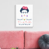 Frida Kahlo | Viva Mexico Canvas Afdruk (Insitu (Woonkamer))