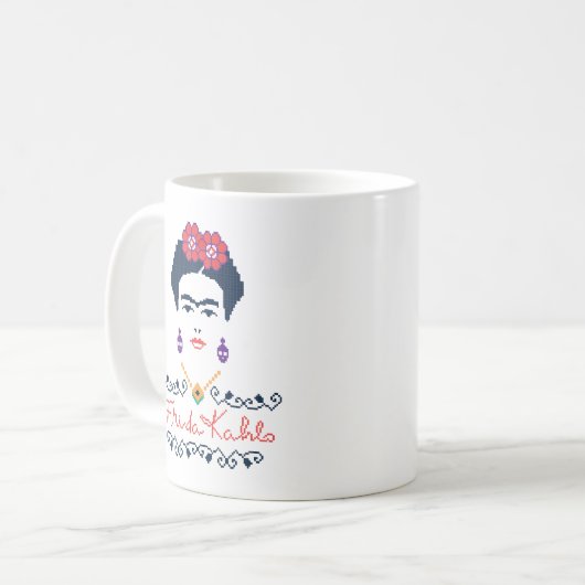 Frida Kahlo | Viva Mexico Koffiemok (Voorkant links)