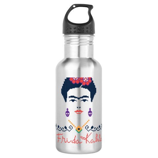 Frida Kahlo | Viva Mexico Waterfles (Voorkant)