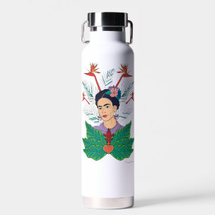 Frida Kahlo Vogels van het paradijs bloemgrafiek Waterfles