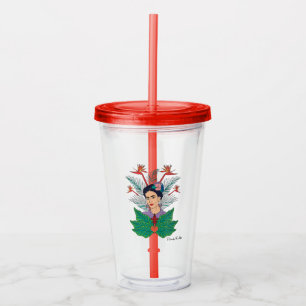 Frida Kahlo   Vogels van het Paradijs Floral Graph Acryl Drinkbeker