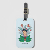 Frida Kahlo | Vogels van het Paradijs Floral Graph Bagagelabel (Voorkant (verticaal))