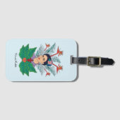 Frida Kahlo | Vogels van het Paradijs Floral Graph Bagagelabel (Voorkant (horizontaal))