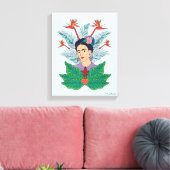 Frida Kahlo | Vogels van het Paradijs Floral Graph Canvas Afdruk (Insitu (Woonkamer))