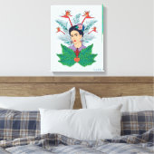 Frida Kahlo | Vogels van het Paradijs Floral Graph Canvas Afdruk (Insitu (Slaapkamer))