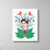 Frida Kahlo | Vogels van het Paradijs Floral Graph Canvas Afdruk (Voorkant)