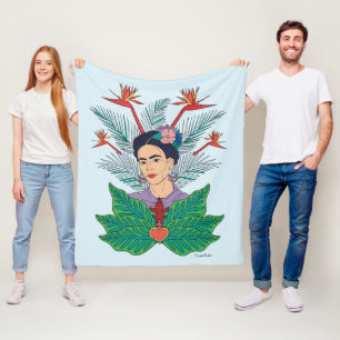 Frida Kahlo   Vogels van het Paradijs Floral Graph Fleece Deken