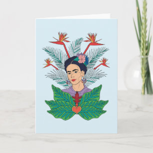 Frida Kahlo   Vogels van het Paradijs Floral Graph Kaart