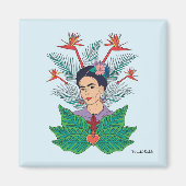Frida Kahlo | Vogels van het Paradijs Floral Graph Magneet (Voorkant)