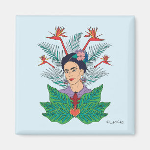 Frida Kahlo   Vogels van het Paradijs Floral Graph Magneet