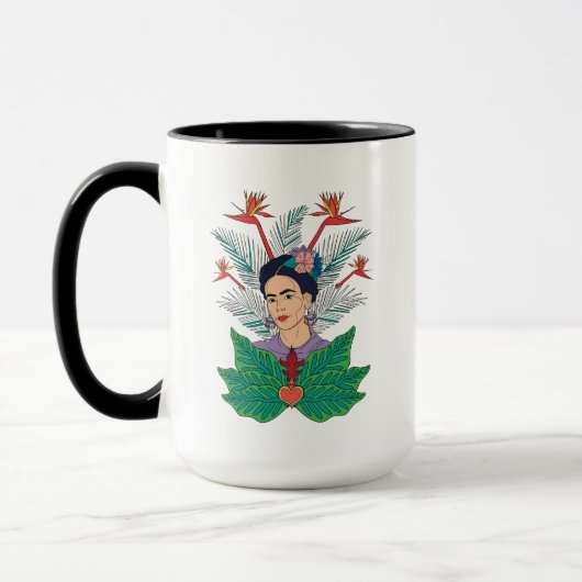Frida Kahlo | Vogels van het Paradijs Floral Graph Mok (Links)