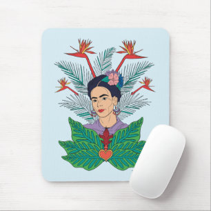 Frida Kahlo Vogels van het Paradijs Floral Graph Muismat