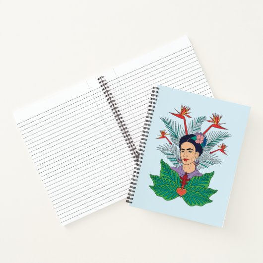 Frida Kahlo | Vogels van het Paradijs Floral Graph Notitieboek (Binnen)