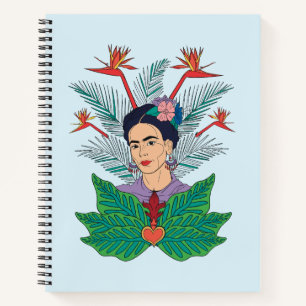 Frida Kahlo   Vogels van het Paradijs Floral Graph Notitieboek