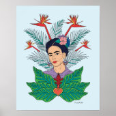 Frida Kahlo | Vogels van het Paradijs Floral Graph Poster (Voorkant)