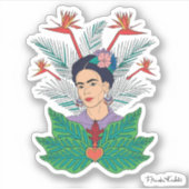 Frida Kahlo | Vogels van het Paradijs Floral Graph Sticker (Voorkant)