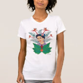 Frida Kahlo | Vogels van het Paradijs Floral Graph T-shirt (Voorkant)