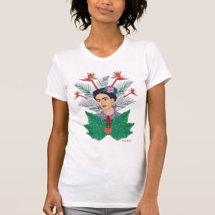 Frida Kahlo Vogels van het Paradijs Floral Graph T-shirt