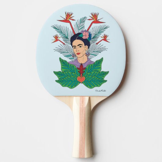 Frida Kahlo | Vogels van het Paradijs Floral Graph Tafeltennisbatje (Voorkant)