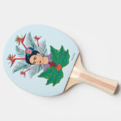 Frida Kahlo | Vogels van het Paradijs Floral Graph Tafeltennisbatje (Zijkant)