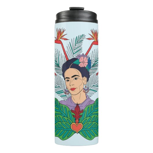 Frida Kahlo | Vogels van het Paradijs Floral Graph Thermosbeker (Voorkant)