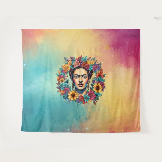 Frida Kahlo Wandkleed (Voorkant (horizontaal))