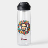 Frida Kahlo Waterfles (Achterkant)
