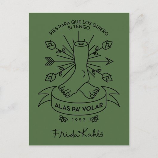 Frida Kahlo | Wingen naar de vlucht Briefkaart (Voorkant)