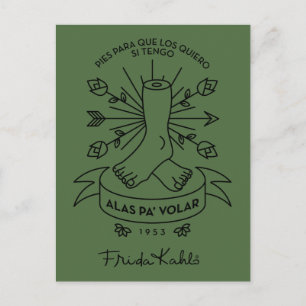 Frida Kahlo   Wingen naar de vlucht Briefkaart