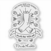 Frida Kahlo | Wingen naar de vlucht Sticker (Voorkant)