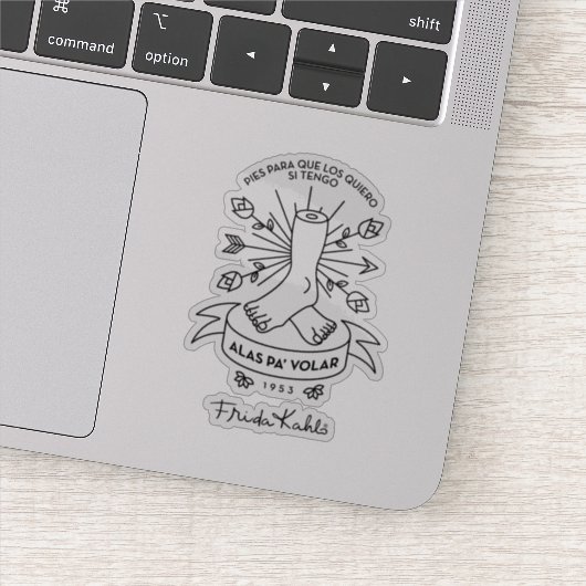 Frida Kahlo | Wingen naar de vlucht Sticker (Detail)