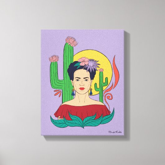 Frida Kahlo woestijn Graphic Canvas Afdruk (Voorkant)