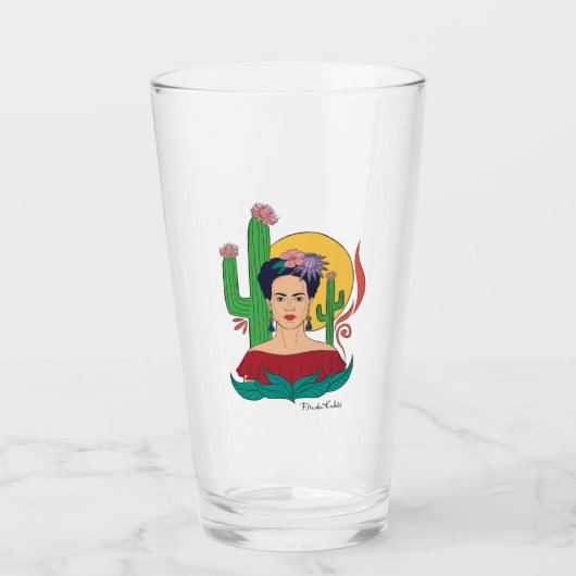Frida Kahlo woestijn Graphic Glas (Voorkant)