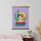 Frida Kahlo woestijn Graphic Hangend Wandkleed (Slaapkamer)