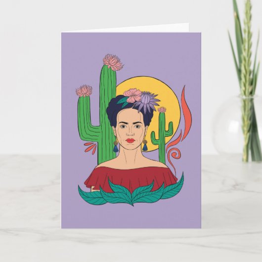 Frida Kahlo woestijn Graphic Kaart (Voorkant)
