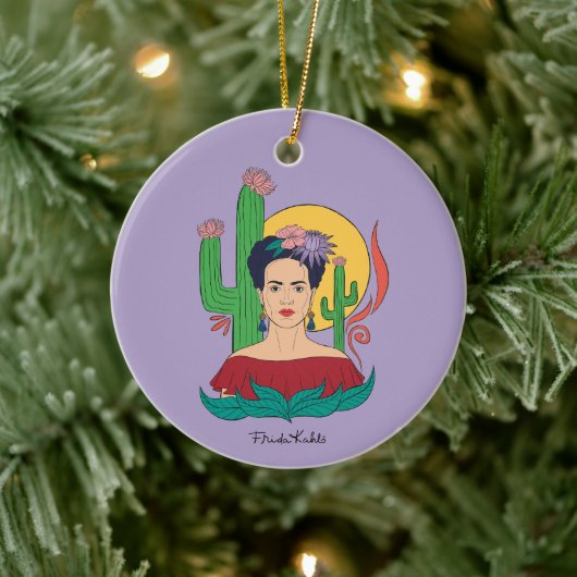 Frida Kahlo woestijn Graphic Keramisch Ornament (Boom)