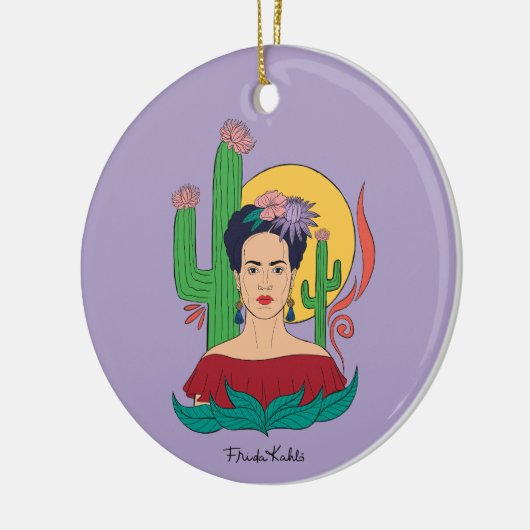 Frida Kahlo woestijn Graphic Keramisch Ornament (Links)