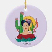 Frida Kahlo woestijn Graphic Keramisch Ornament (Achterkant)
