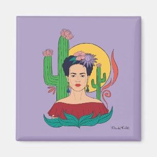 Frida Kahlo woestijn Graphic Magneet