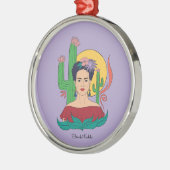 Frida Kahlo woestijn Graphic Metalen Ornament (Links)