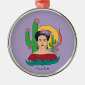 Frida Kahlo woestijn Graphic Metalen Ornament (Voorkant)
