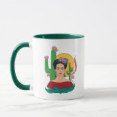 Frida Kahlo woestijn Graphic Mok (Links)