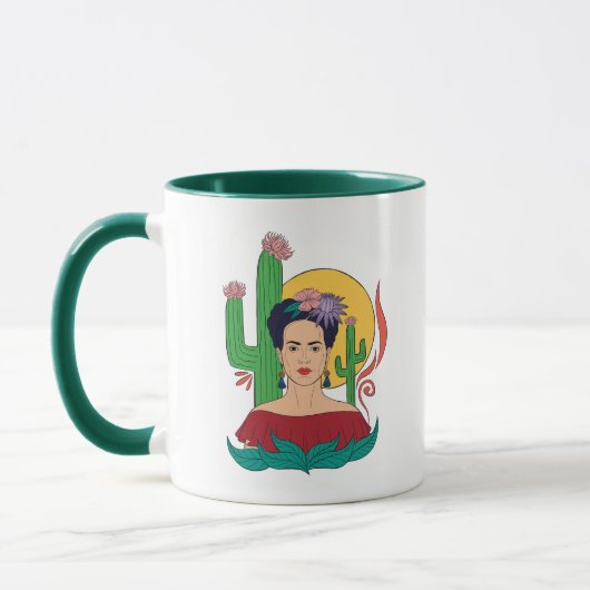 Frida Kahlo woestijn Graphic Mok (Links)