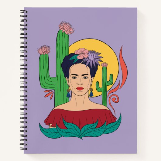 Frida Kahlo woestijn Graphic Notitieboek (Voorkant)