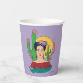 Frida Kahlo woestijn Graphic Papieren Bekers (Voorkant)