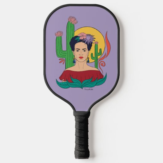 Frida Kahlo woestijn Graphic Pickleball Paddle (Voorkant)