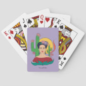 Frida Kahlo woestijn Graphic Pokerkaarten (Achterkant)