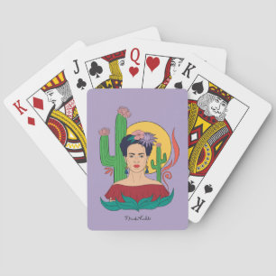 Frida Kahlo woestijn Graphic Pokerkaarten