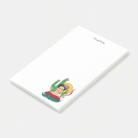 Frida Kahlo woestijn Graphic Post-it® Notes (Schuin)